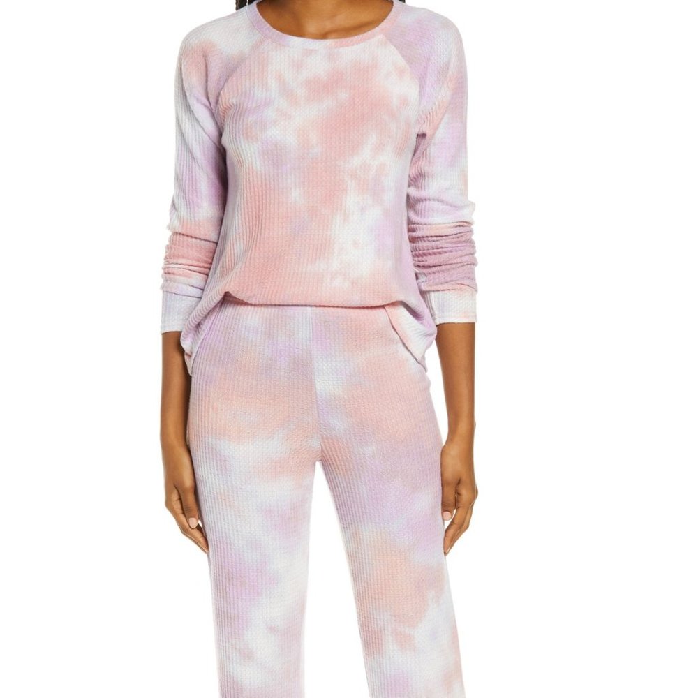 BP Saturday Morning Thermal Pajamas In Tie Dye